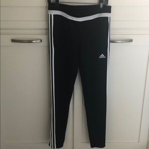 Women's black adidas climacool sweatpants sz med